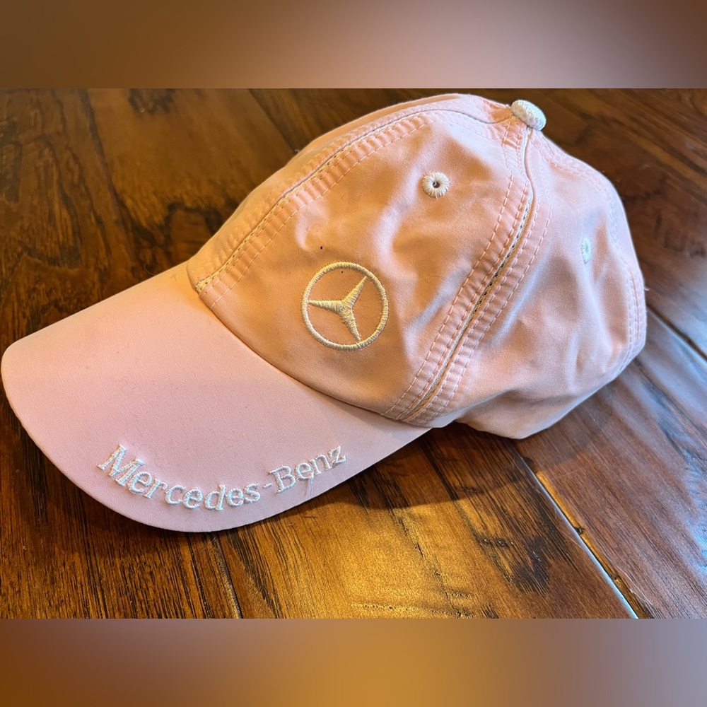 Mercedes-Benz light pink hat